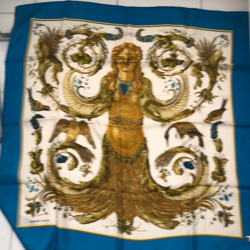 Vintage Silk Hermès Scarf  Francoise Faconnet